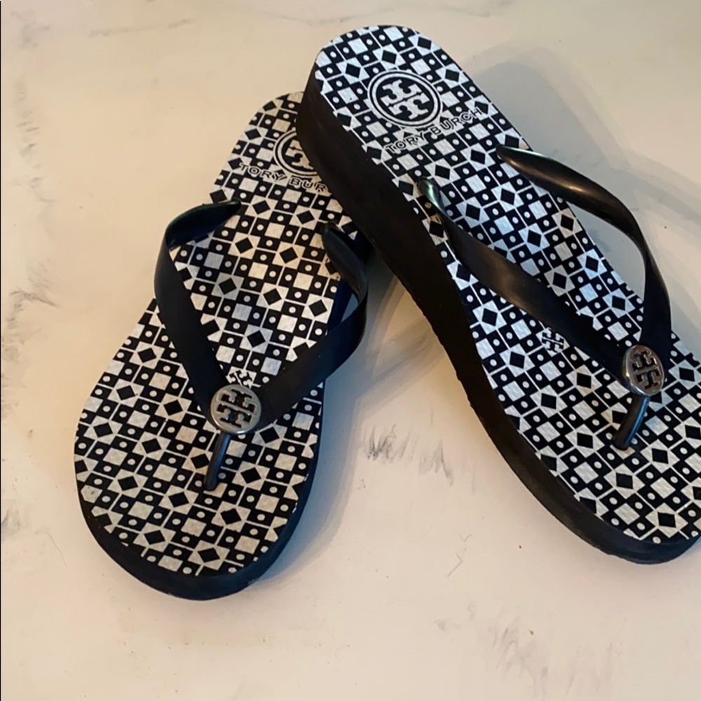 Tory Burch Wedge Flip Flops 9